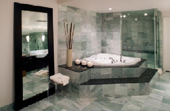 Washroom Marble Floor Apartment Bathroom