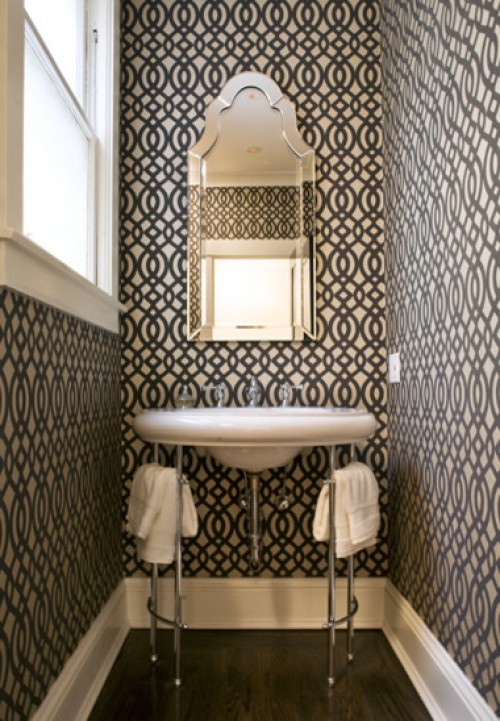 Bathroom Wallpaper Design Ideas By Niche Interiors Remodel Pictures Home Designers Decorate Small Remodeling Ideas Boys Best Bathrooms Restroom Decorating Interior Tile Decor Wall Bathroom