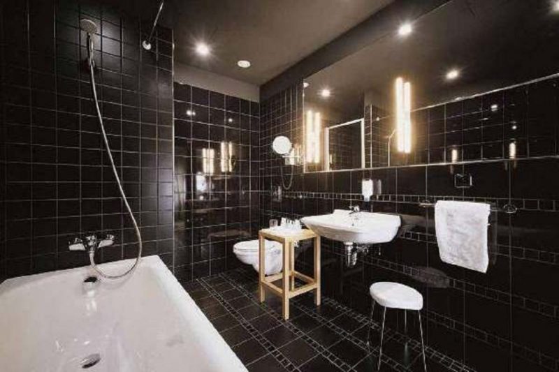 Bathroom Black Bathroom Light Fixtures Pictures Of Small Bathrooms Decorating Ideas For Designs Interior Tile Beautiful Black Bathroom