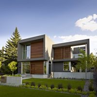 Architecture Thumbnail size Adoring SD House Architecture With Grey Concrete Structire Combining Wooden Grid Lines And Glazy Surface 840x630