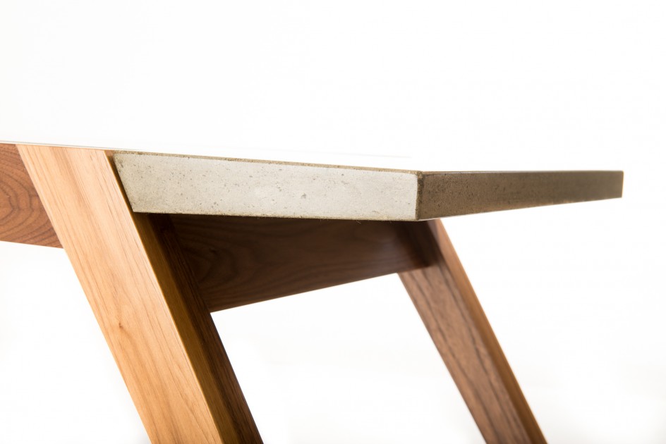 Astonishing Angular Exit 4 Table Edge Made Of Smoothen Concrete With Wooden Frame 944x630 Furniture