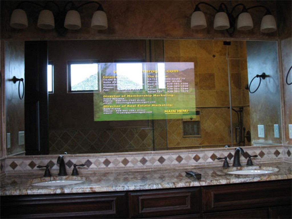 Bathroom TV Behind Mirror Remodeling Bathrooms Design Remodels Makeover Remodel Designs Ideas Tile Shower Board Diy Basement Wall Panels Modern Bath Remodelers Custom Bathroom