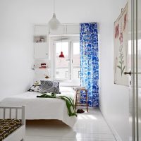 Bedroom Small Scandinavian Bedroom With White And Grey Theme 481x630 Scandinavian Bedrooms Has White Interior Design