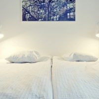 Bedroom Thumbnail size Comfy Bedroom Has White Wall Painting