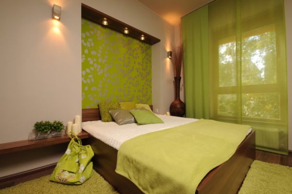 Bedroom Fancy Bedroom With Green Theme Of The Wall And White Theme Chic Bedroom Ideas Has Perfect Coloring Theme