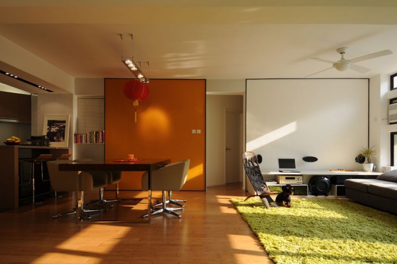 Fascinating Open Area Of Living Room The Dining Room And The Kitchen Interior Design