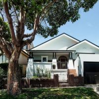 Architecture House Decorated Near The Big Tree 449x630 Charming-Backyard-with-Square-Windows-near-the-Green-Grass-Field