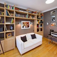 Architecture Minimalist Useful Living Area With Wooden Floor And White Couch Modern-Bathroom-Has-Black-Floor-Design-450x630