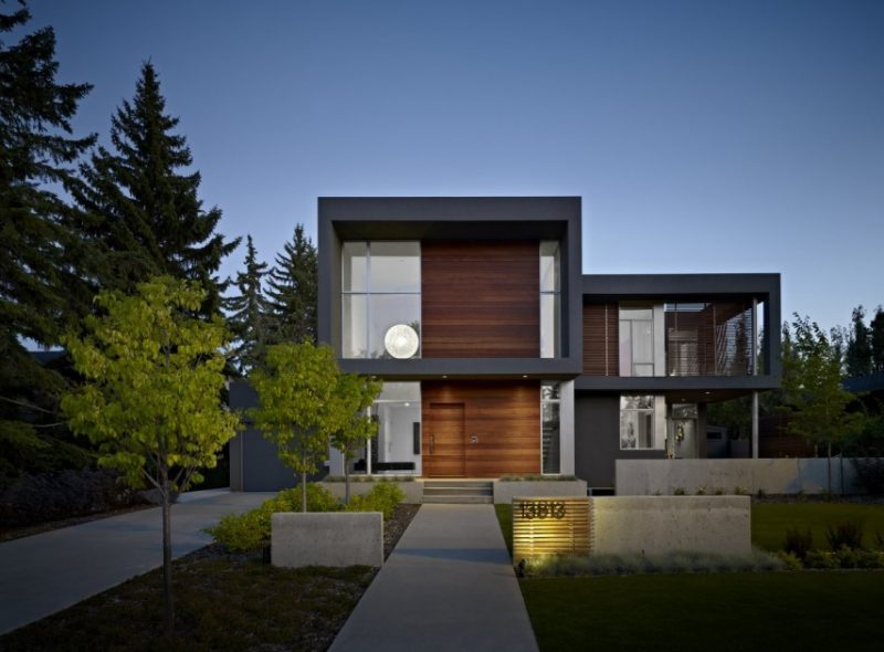 Architecture Medium size Remarkable Exterior With Balancing Combination Of Rigid And Living Natural Material 854x630