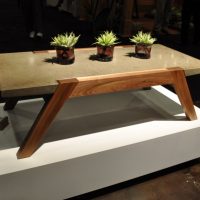 Furniture Stunning Classic Style On Exit 4 Coffee Table With Light Luminois Concrete And Lacquered Walnut 972x602 Chic-and-simple-coffee-table-in-the-scheme-of-metro-retro-decorated-with-brown-low-succulent-vases-828x630