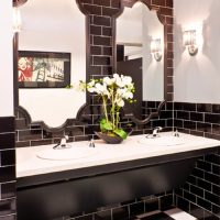 Bathroom Thumbnail size Double Sink Vanity Bath Remodel Wall Colors Cabinet Renovation Ideas Vanities Miami Cabinetry Inexpensive Design Contemporary Bathrooms Remodeled Mirrors Black Color Bathroom Mirror