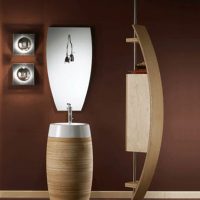 Bathroom Thumbnail size Cool Eclectic Small Bathroom Vanity Design With Slate Wall Mirror Cabinet Vessel Sink Ideas Vanity Plans Wall Mount Lighting Luxury Vanities Los Angeles Inexpensive