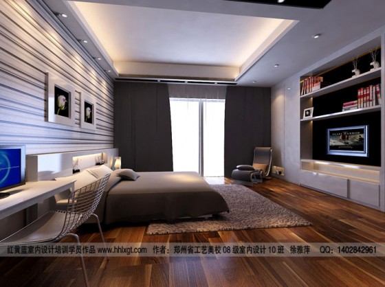 Amazing Linear Bedroom Design 560x418 Bedroom