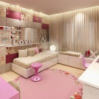 Teen Room Awesome Girl Teen Room With Pink And Soft Beige Color By Darkdowdevil 560x448 3D-Pink-Teen-Room-By-FEG-560x353
