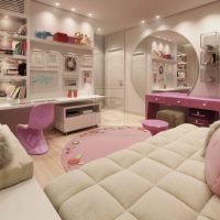 Teen Room Awesome Girl Teen Room With Pink And Soft Beige Color By Darkdowdevil Other View 560x448 Barbie-Pink-Girl-Bedroom-By-Irina-Silka-560x427
