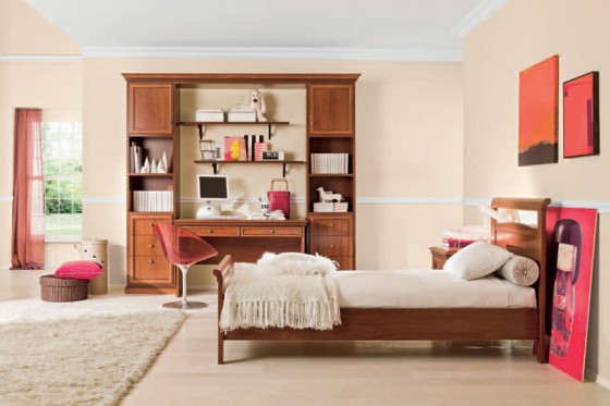 Beautiful Classic Girls Bedroom Design Ideas 560x373 Teen Room