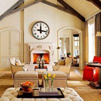 Ideas Thumbnail size Beautiful Living Area With Vintage Fireplace And Classic Wall Clock Styles