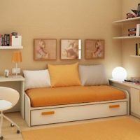 Kids Room Thumbnail size Beautiful Orange Children Room Ideas With Minimalistic White Furniture 560x341