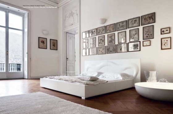 Beautiful White Bedroom Great Wall Decoration 560x371 Bedroom