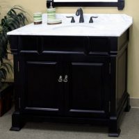 Bathroom Thumbnail size Bellaterra Home 42 Inch Single Sink Vanity Counter Top Vanities Sale Mirrored Vanity Cabinets Clearance Single Solid Wood Designer Narrow Unique High End Menards Double Sink