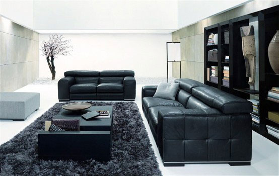 Living Room Big Black Sofa For Living Room Design Enchanting Best Black and White Living Room Design
