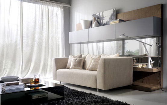 Big White Sofa And Big Windows For Living Room Layout Living Room