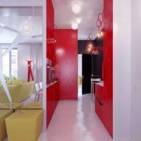 Apartment Bright Color Small Dining For Apartment With Red White Yellow Decor Ideas Glamorous Bright Apartment with Colorful Ideas