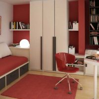 Kids Room Beautiful Orange Children Room Ideas With Minimalistic White Furniture 560x341 Interesting Modern Small Bedroom Ideas For Kids And Teen