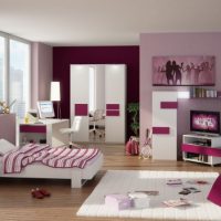 Teen Room Charming 3D Girl Teen Room By FEG With Unusual Sofa 560x351 3D-Pink-Teen-Room-By-FEG-560x353