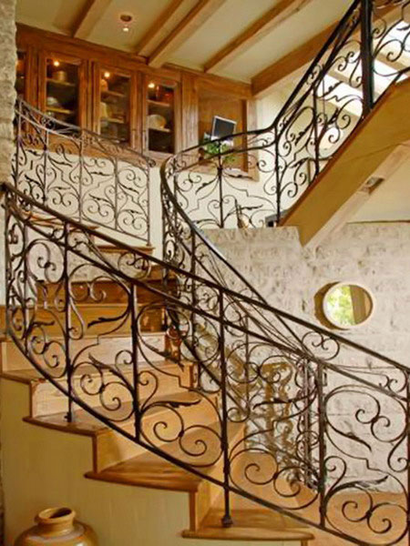 Classic Exotic Stairs Design Of House Mediterranean Styles With Brick Walls Ideas