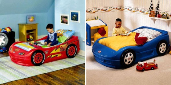 Cool Blue And Red Car Bedding Design 560x278 Kids Room