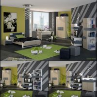 Teen Room Cool Grey Green AsymetricTeenage Room By FEG 560x564 Barbie-Pink-Girl-Bedroom-By-Irina-Silka-560x427