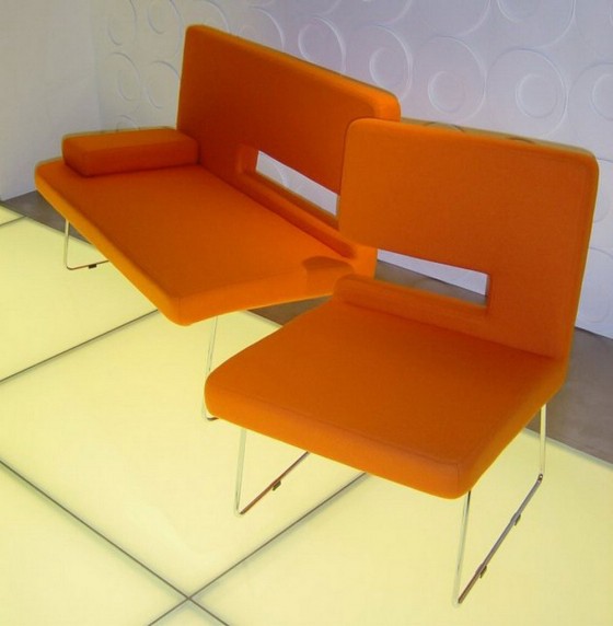 Cool Orange Mini Sofa 560x572 Furniture