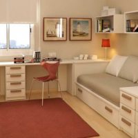 Kids Room Thumbnail size Cute Cream Brown Bedding Set Furniture And Study Desk For Kids Room  560x549