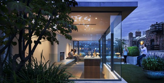 Fresh Beautiful Garden View With Modern Glass Living Room Garden