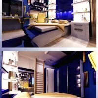 Teen Room Funky Blue Teenage Rooms By Hariyepinar 560x761 3D-Pink-Teen-Room-By-FEG-560x353
