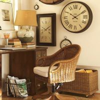 Ideas Gorgeous Library With Paris Wall Clock For Vintage Feels Inspiring Antique Wall Clock for Vintage Interior Ideas