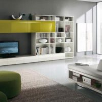 Ideas Marvelous Living Room With White Wall Setups Yellow Accent 560x325 Gorgeous-Wall-TV-Units-Design-For-Large-Living-Area-560x325