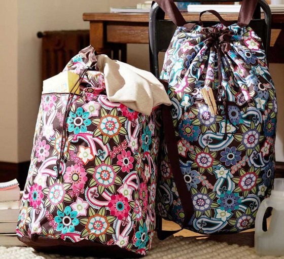 Ocean Floral Laundry Backpack Design For Teen Ideas