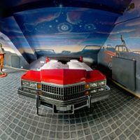 Interior Design Room Design For Red Car Enthusiasts With Extraordinary Wall Room-Design-for-Car-Enthusiasts-with-Yellow-Advance