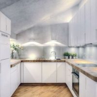 Apartment Shining Kitchen Area With White Theme And Modern Appliances 560x371 Vintage-Outdoor-Appearance-Wall-Apartment-Design-560x371