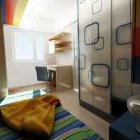 Teen Room Smart Kids Room Furniture Ideas For Small Space 560x526 Minimalist-Modern-Red-and-White-with-Striped-Wall-Feature-560x406