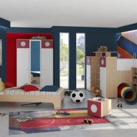 Teen Room Spacious Kids Bedroom Design With Smart Furniture 560x391 Catchy-White-Orange-Seventies-Room-Design-560x396