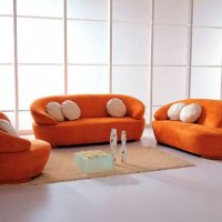 Furniture Super Cute Orange Sofa 560x404 Modern-White-Sofa-With-Orange-Pillow-Accent-560x325