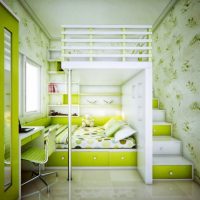 Teen Room Superb Fresh Green Lime Bedroom Design For Kids 560x409 Minimalist-Modern-Red-and-White-with-Striped-Wall-Feature-560x406