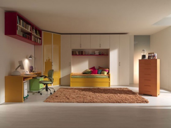 Teen Room Ideas Colorful Furniture With Big Wardrobe Study Desk Single Cabinets And Rugs 560x418 Architecture