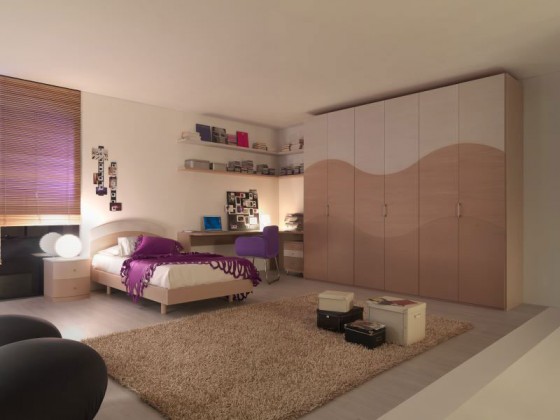 Teen Room Ideas Soft Color Themed With Violet Accent 560x420 Architecture