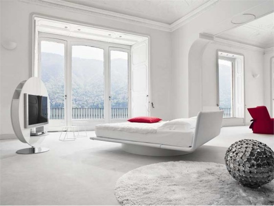 Bedroom White Bedroom With Beautiful Views1 560x420 Glamorous Elegant And Luxurious Bedroom Design Ideas
