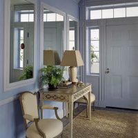 Ideas Thumbnail size Beautiful Classic Hallway With Triple Mirror