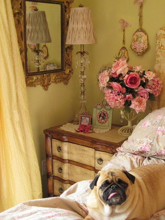 Beautiful Luxury Soft Yellow Bedroom Corner Interior Design